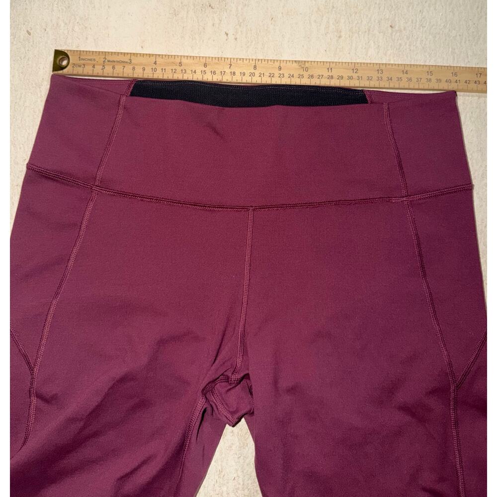 Under armour women’s maroon athletic leggings - Picture 3 of 16